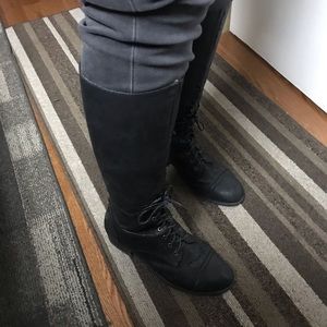 Ed Hardy knee high boots